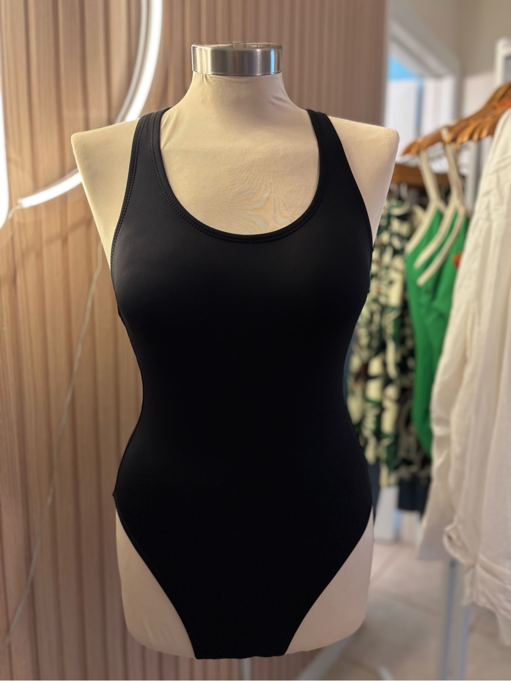 Andie Black Scoop-Neck Tulum One-Piece